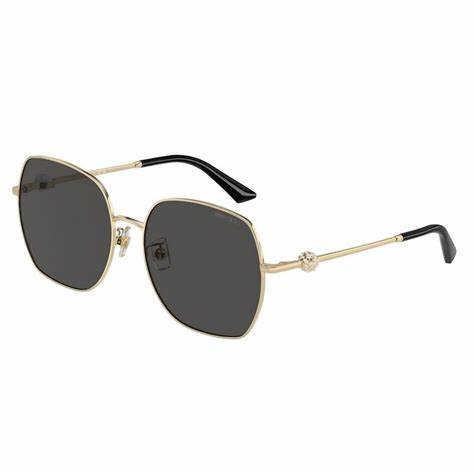 Jimmy Choo JC 4008HD Women's Sunglasses - 59mm, Pale Gold Frame with Dark Grey Lenses