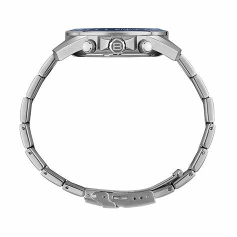 Breil Tyler TW2058 Men's Chronograph Watch - 43mm Stainless Steel Case, Blue Dial