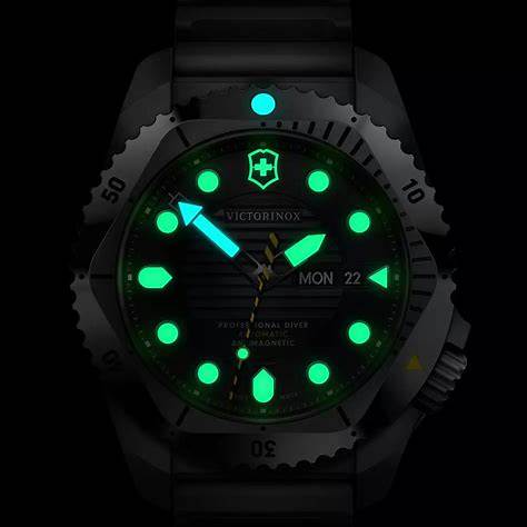 VICTORINOXVictorinox Dive Pro Automatic Men's Watch V241994 – Black Dial, Black Rubber StrapWATCHESEcecile