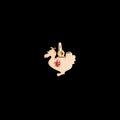 DODODodo Lady Charm DMC4016LAD30RY09R - 9K Rose Gold with Ruby AccentJEWELRYEcecile