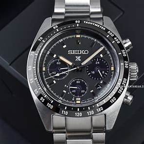 Reloj Seiko Prospex SSC819P1 Speedtimer Solar Cronógrafo Hombre - 39mm Acero Inoxidable, Esfera Negra