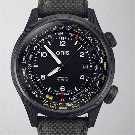 Oris ProPilot Altimeter 79377758734SET - Cassa in carbonio da 47 mm, Altimetro meccanico, automatico