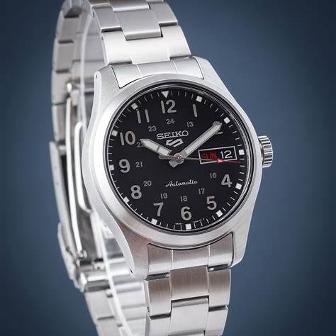 SEIKOSeiko 5 Sports SRPJ81K1 Automatic Men's Watch - Black Dial, Stainless Steel BraceletWATCHESEcecile