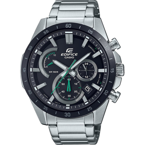 CASIO EDIFICECasio Edifice EFR - 573DB - 1AVUEF Men's Chronograph Watch - Stainless Steel, Black DialWATCHESEcecile