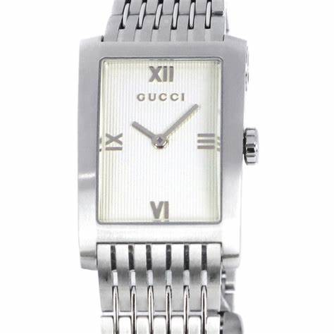 Gucci G-Metro YA086405 Montre femme - cadran blanc, bracelet en acier inoxydable