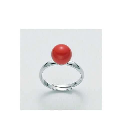 MILUNAMiluna LID3310 Women's Ring - 925 Silver with 9mm Coral AggregateJEWELRYEcecile