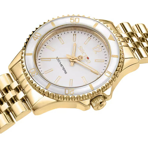 Sector 230 R3253161532 Damenuhr - 32 mm, goldfarben, weißes Zifferblatt, 10 ATM