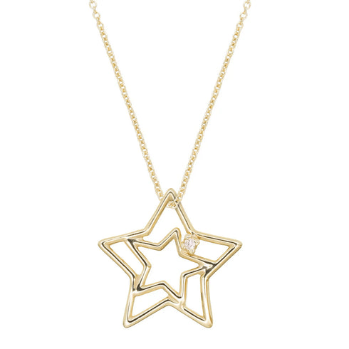 ALIITAAliita NRPU39001AYG09K Estrella Brillante Necklace – 9K Yellow Gold, 45cmBIJOUXEcecile
