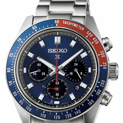 Seiko Prospex SSC913P1 Reloj Cronógrafo Solar Hombre - Esfera Azul, Acero inoxidable