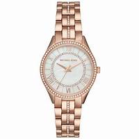 Michael Kors MK3716 Montre pour femmes Lauryn Rose Gold-Tone avec accents en cristal