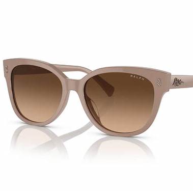 RALPH LAURENRalph by Ralph Lauren RA 5305U Women's Sunglasses – Shiny Solid Beige Frame with Brown Gradient LensesEYEWEAREcecile