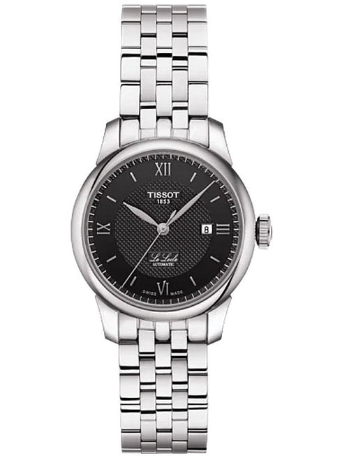 Tissot Le Locle Automatic Lady Women's Watch - Black Dial, Stainless Steel Bracelet