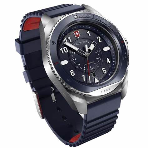 VICTORINOXVictorinox Journey 1884 Men's Watch V241975 – Blue Dial, Blue Rubber StrapWATCHESEcecile