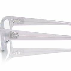 Dolce & Gabbana DG3381 3421 53 Men's Rectangular Eyeglasses - Opal Grey Frame
