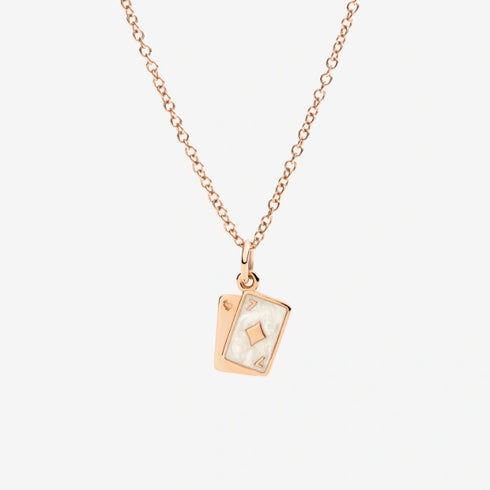 DODODodo Playing Cards Charm DMC5001CARDSEPB9R – 9K Rose Gold with EnamelJEWELRYEcecile