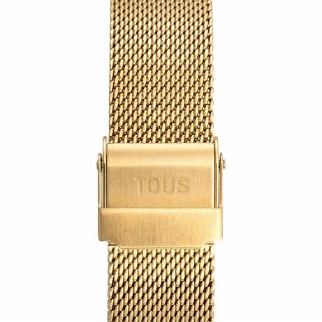 TOUSTOUS Mini Mesh 3000141900 Women's Analog Watch - Gold Milanese Mesh BraceletWATCHESEcecile