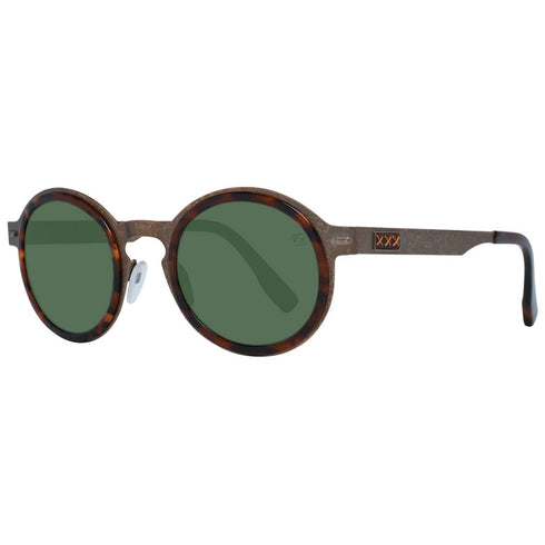 Ermenegildo Zegna Couture ZC0006 34R49 Men's Sunglasses - Bronze Titanium Frame, Green Polarized Lenses