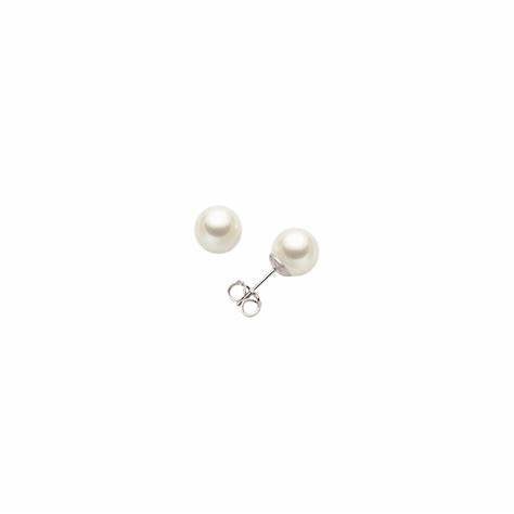 MILUNAMiluna PPN445BMV3 Women's Pearl Stud Earrings - 18K White Gold, 4 - 4.5mm White PearlsJEWELRYEcecile