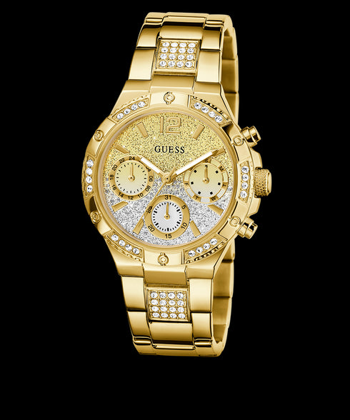Guess GW0950L2 “Harlow” Women’s Multi-Function Watch – Gold Tone, 38 mm