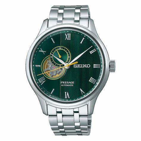 Seiko Presage SSA463J1 "Zen Garden" Reloj Automático Hombre - 41.8mm Acero Inoxidable, Esfera Verde