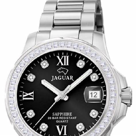 JAGUARJaguar J892/4 Women's Watch - Stainless Steel Bracelet, Black DialWATCHESEcecile