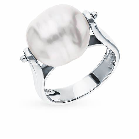 MAJORICAMajorica 14434.01.2.913.010.1 Ring – 925 Silver, White Pearl, Rhodium FinishBIJOUXEcecile