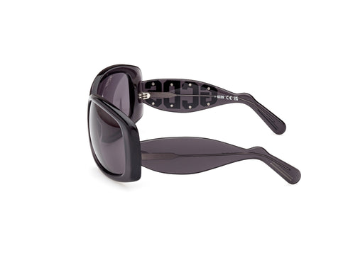 GCDSGCDS GD0030 6305A Oversized Sunglasses - Grey Frame, Smoke LensesEYEWEAREcecile
