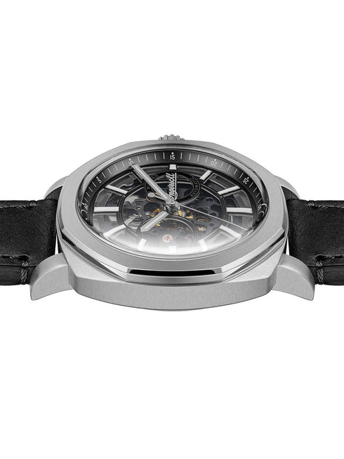 INGERSOLL 1892Ingersoll Outrider Automatic Men's Watch I16401 - Black Dial, Leather StrapWATCHESEcecile