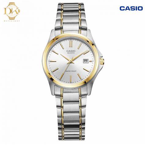 CASIO & VINTAGECasio LTP - 1183G - 7ADF Women's Two - Tone Stainless Steel Watch – Silver DialWATCHESEcecile