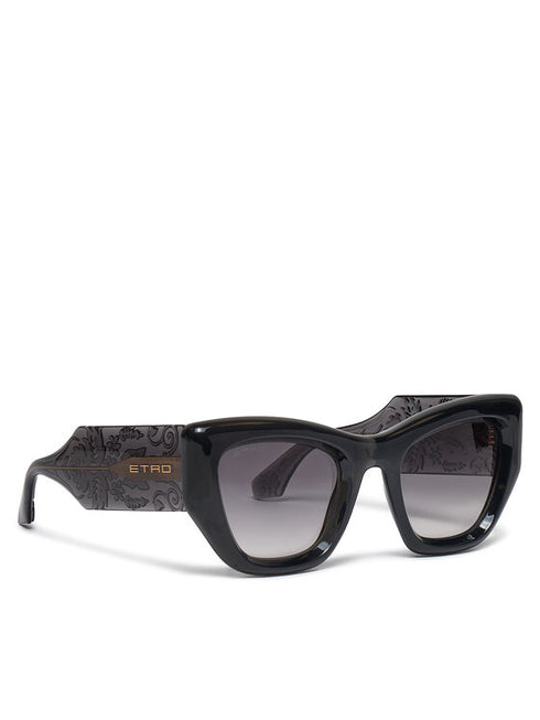 Etro 0017/S KB7-9O Women's Cat-Eye Sunglasses - Gray Frame, Gray Lenses