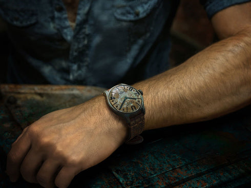 U - BOATU - Boat Darkmoon Unico 9600/A Men's Watch – 44mm Bronze PVD, Swiss Quartz, Leather StrapWATCHESEcecile