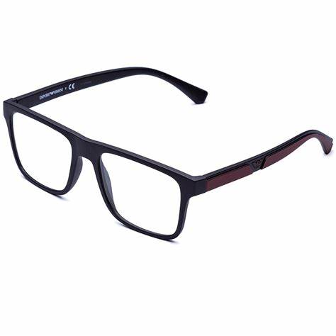Emporio Armani EA4115 5042-1W 54 Men's Eyeglasses - Matte Black Frame with Interchangeable Clip-On Lenses