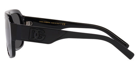 Dolce & Gabbana DG4403 501/87 58 Men's Square Sunglasses - Black Acetate Frame, Gray Lenses