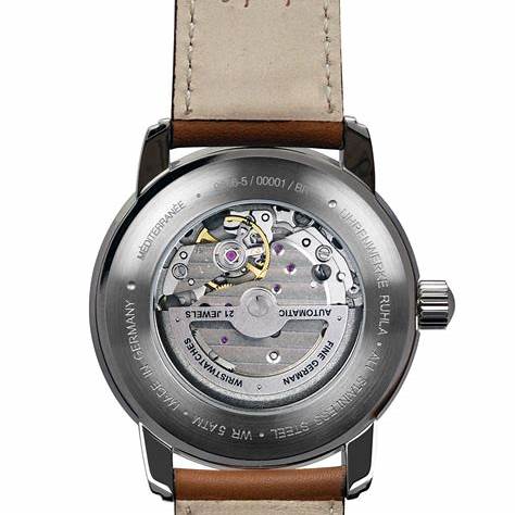 ZEPPELINZeppelin Méditerranée 9666 - 5 Men's Automatic Watch – Beige Dial, Open Heart Design, Brown Leather StrapWATCHESEcecile