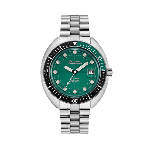 BULOVABulova 96B322 Oceanographer Devil Diver – 44mm Automatic, Green Dial, 200M WRWATCHESEcecile