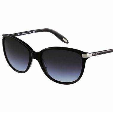 Ralph by Ralph Lauren RA5160 501/11 Lunettes de soleil œil de chat pour femme - monture noire, verres gris dégradés