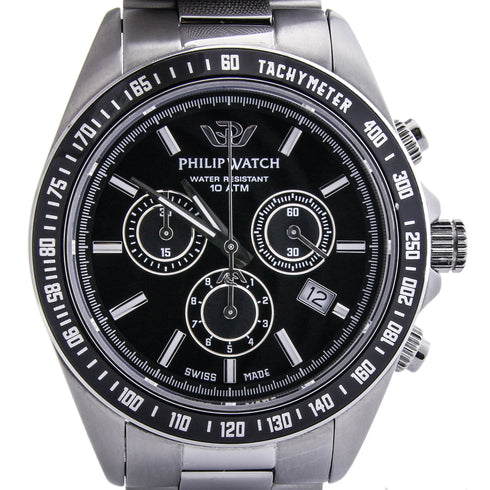 PHILIP WATCHPhilip Watch Caribe R8273607002 Men's Chronograph - Stainless Steel Bracelet, Black DialWATCHESEcecile