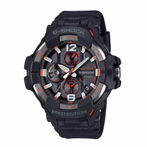 CASIO G - SHOCKCasio G - SHOCK GR - B300 - 1A4ER Men's Watch – Black/Orange, Bluetooth, SolarWATCHESEcecile
