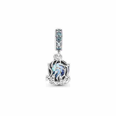 PANDORAPandora 791694C01 Murano Glass Cute Octopus Dangle Charm - Sterling Silver with Green and Blue Murano GlassBIJOUXEcecile