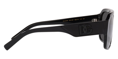 Dolce & Gabbana DG4403 501/87 58 Men's Square Sunglasses - Black Acetate Frame, Gray Lenses