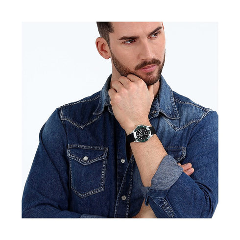 Sector 230 R3221161004 Automatic Men’s Watch – Black Dial, Green Bezel