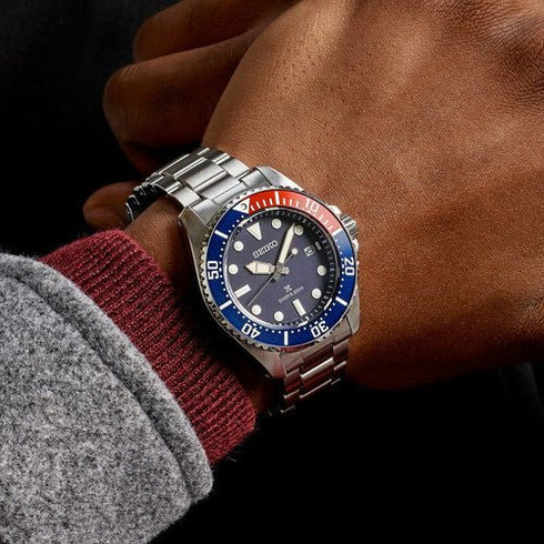 SEIKOSeiko Prospex SNE595P1 Solar Diver's 200m Blue Dial Men's WatchWATCHESEcecile