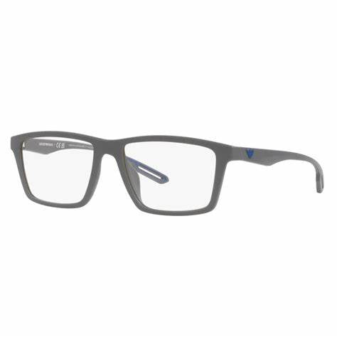 Emporio Armani EA4189U 5060/1W Occhiali da sole da uomo con montatura a clip - Montatura grigio opaco, 55mm