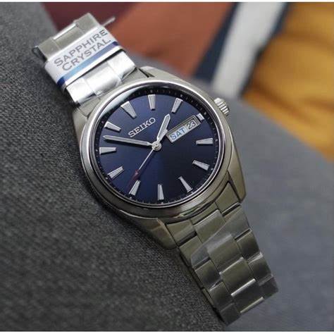 SEIKOSeiko SUR341P1 Men's Quartz Watch - Blue Dial, Day - Date, Stainless Steel BraceletWATCHESEcecile