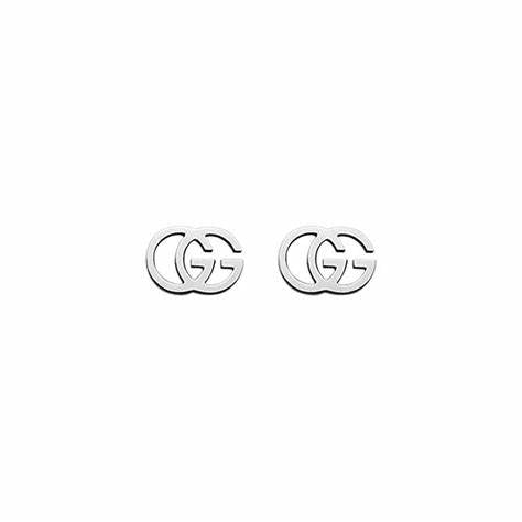 Gucci Running G Boucles d'oreilles en or blanc 18k YBD094074001