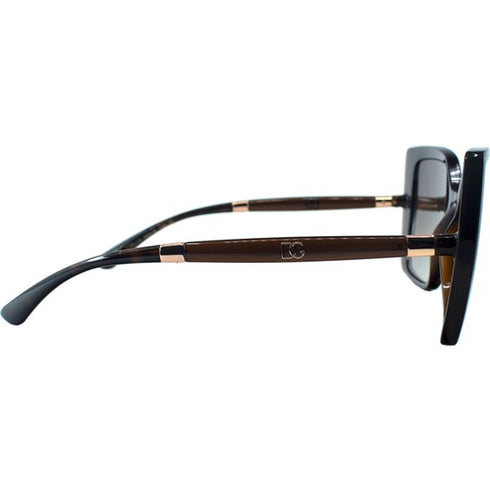 Dolce & Gabbana DG6138 3185/13 Gafas de Sol Mujer - Montura Habana, Lentes Marrón Degradado
