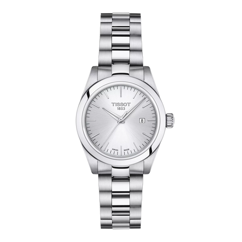 Reloj de cuarzo Tissot T-My Lady T1320101103100 para mujer - Acero inoxidable, esfera plateada