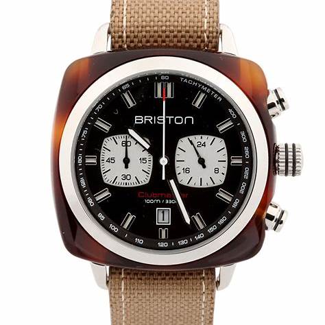 BRISTONBriston Clubmaster Sport Chronograph 42mm Black Dial Watch 17342 - SA - TS - 1 - NKWATCHESEcecile