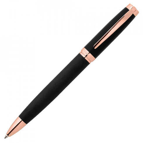 Cerruti 1881 Myth Stylo à bille Noir Rose Or - Modèle NSY1454E