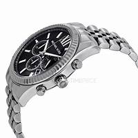 Montre Michael Kors MK8602 Chronographe Lexington pour hommes en acier inoxydable de couleur argentée